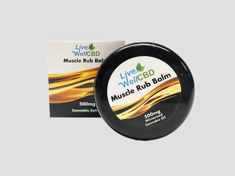 LVWell CBD Cosmetics Muscle Rub Balm 500mg